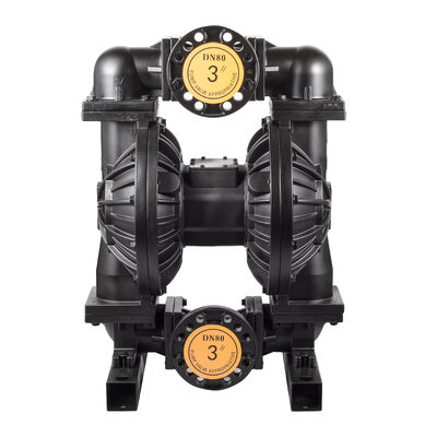 3 inch Outlet AODD-pomp met ductiele ijzerconstructie en 270 GPM-stroom voor industriële toepassingen