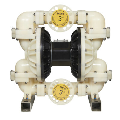 Pneumatische kunststof membraanpomp 120psi voor afvalwaterzuivering en irrigatie