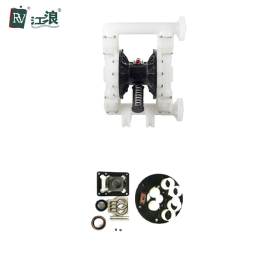 2 Pomp van het duim Chemische Diafragma 50mm Oplosbaar Zuur Plastiek
