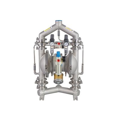 Een lichtgewicht met lucht bediende diafragmapomp met flensaansluiting - tot 120 PSI