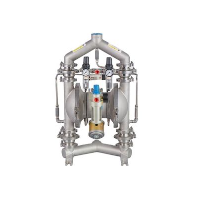 Lichte zwarte pneumatische diafragmapomp met 192 L/M doorstroming voor transportkracht